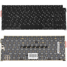 Клавіатура для ноутбука APPLE (MacBook Air: A1932 (2018)) rus, black, BIG Enter, підсвічування клавіш(оригінал)