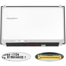 Матриця 15.6 B156HAN02.1 HW:BA (1920*1080, 40pin(eDP, IPS), LED, SLIM(вертикальні вушки), матова, роз'єм праворуч знизу, ширина 350мм (narrow border)) для ноутбука