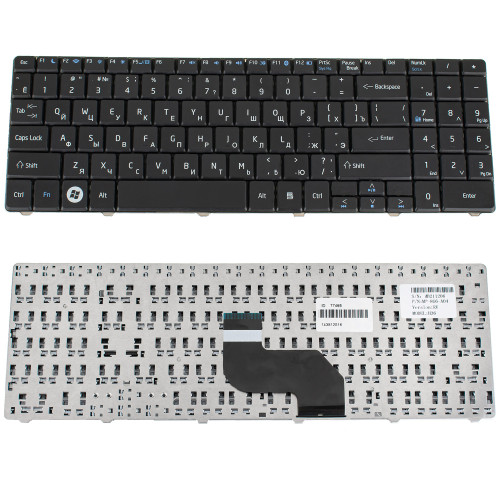 Клавіатура для ноутбука MSI (CR640, CX640) rus, black (chiclet)