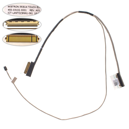 Шлейф матрицы для ноутбука Dell (Inspiron: 3452, 3455, 3451, 3458, 3542, 3541, 14-3452), for touch (450.03102.0001)