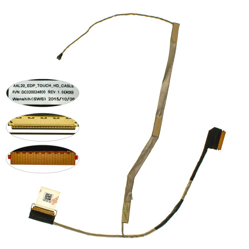 Шлейф матрицы для ноутбука Dell (Inspiron: 5558, 5559, 5555, 5551, 3558), for touch, 40pin (dc020024800)