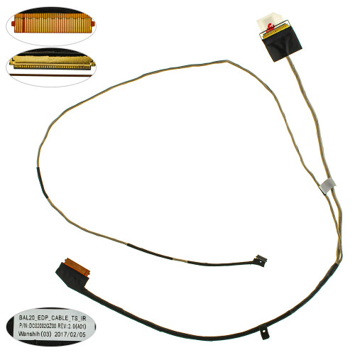Шлейф матрицы для ноутбука Dell (Inspiron: 5565, 5567), 40pin  (dc02002gz00)