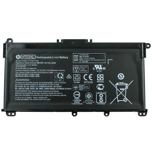 Оригинальная батарея для ноутбука HP HT03XL (Pavilion 14-CE, 15-DA, 15-CW, 17-CA series) 11.55V 41.9Wh Black