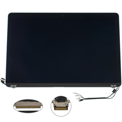 Крышка + матрица в сборе для ноутбука Apple A1398 2013-2014 (12 pin), Silver 100% ОРИГИНАЛ (AASP)