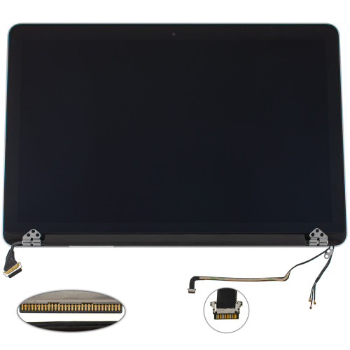 Крышка + матрица в сборе для ноутбука Apple A1502 2015 (12pin) Space Gray, 100% ОРИГИНАЛ (AASP)