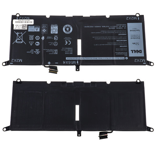 Оригінальна батарея для ноутбука DELL DXGH8 (XPS: 13 7390, 9370, 9380) 7.6V 6500mAh 52Wh Black