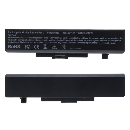 Батарея для ноутбука LENOVO L11L6F01 (V480, V580, B480, E430, E530, E535) 10.8V 5200mAh Black
