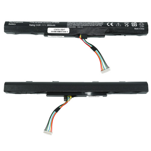 Батарея для ноутбука ACER AS16A8K (Aspire F5-573G, E5-575G, E5-774, E5-774G) 14.8V 2600mAh Black
