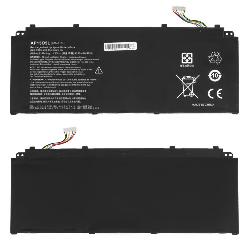 Батарея для ноутбука ACER AP15O5L (БЕЗ УШЕК) (Aspire S5-371, Chromebook R13 CB5-312T) 11.1V 4350mAh Black