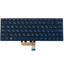 Клавіатура для ноутбука ASUS (UX333 series) rus, blue, без фрейма, підсвічування клавіш