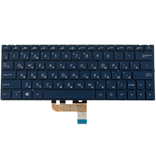Клавіатура для ноутбука ASUS (UX333 series) rus, blue, без фрейма, підсвічування клавіш