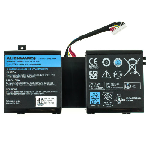 Оригінальна батарея для ноутбука Dell BTYAVG1 (Alienware M18x R1 R2) 14.8V 6270mAh 96Wh Black