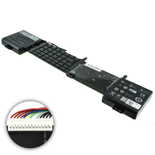 Оригинальная батарея для ноутбука DELL 6JHDV (Alienware 17 R2, Alienware 17 R3, P43F) 14.8V 6000mAh 92Wh Black