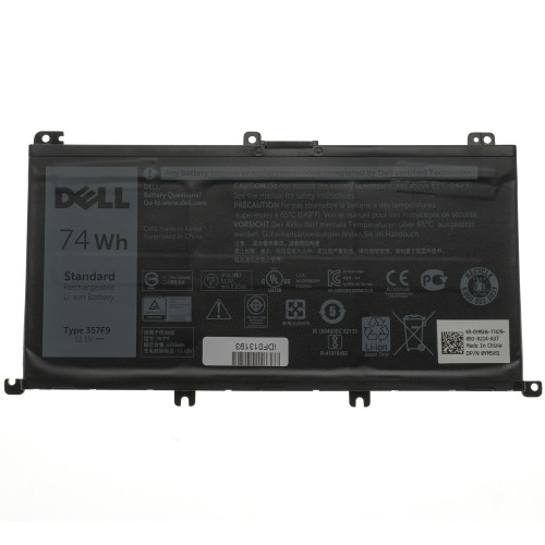 Оригинальная батарея для ноутбука DELL 357F9 (Inspiron 15 7559, 15 7566, 15 7567) 11.1V 74Wh Black