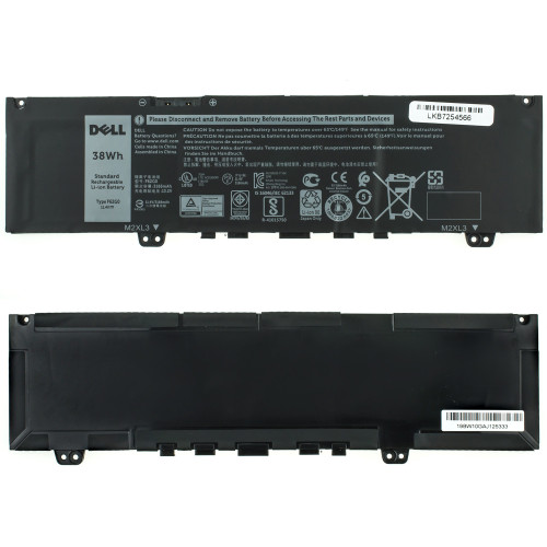Оригінальна батарея для ноутбука DELL F62G0 (Inspiron 13 5370, 7370, 7386) 11.4V 3166mAh 38Wh Black