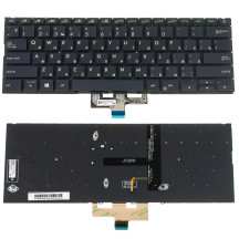 Клавіатура для ноутбука ASUS (UX433 series) rus, black, без фрейма, підсвічування клавіш
