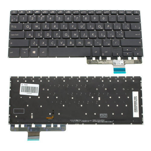 Клавіатура для ноутбука ASUS (UX450 series) ukr, black, без фрейма, підсвічування клавіш
