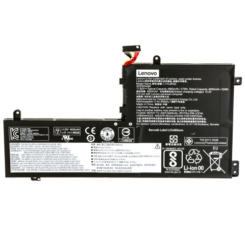 Оригинальная батарея для ноутбука LENOVO L17C3PG2 LONG CABLE 80mm (Legion: Y530-15ICH, Y530-15ICHg) 11.55V 4965mAh 57Wh Black