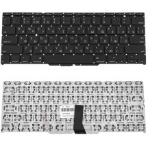 Клавиатура для ноутбука APPLE (MacBook Air: A1370, A1465 (2011-2015)) rus, black, SMALL Enter
