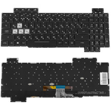 Клавиатура для ноутбука ASUS (GL704 series) rus, black, без фрейма, подсветка клавиш RGB (ОРИГИНАЛ)