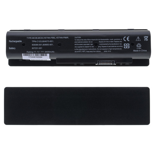 Батарея для ноутбука HP MC04 (Envy: 17-N, 17-N000, 17-N100, 15-AE, 17-R000, 17-R100) 11.1V 4400mAh Black