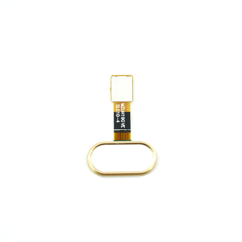 Шлейф для Meizu M5s (M612), с кнопкой меню (Home), gold