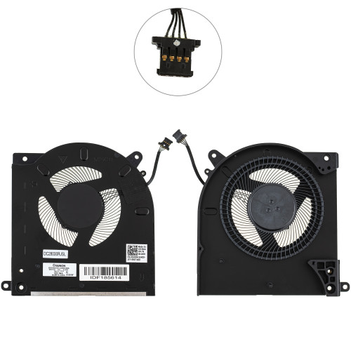Оригинальный вентилятор для ноутбука Dell (Alienware M15  R3, Alienware M15 R4) CPU Fan, 12V