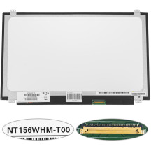 Матриця 15.6 NT156WHM-T00 touch (1366*768, 40pin(eDP), LED, SLIM(вертикальні вушки), глянець, роз'єм праворуч знизу) для ноутбука (renew)