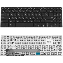 Клавіатура для ноутбука ASUS (X560 series) rus, black, без фрейма