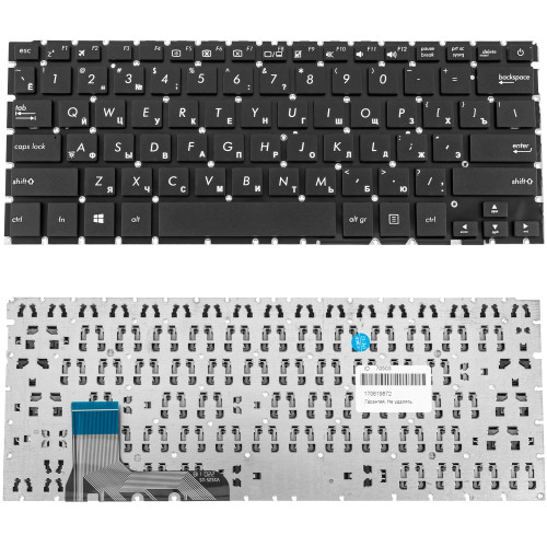 Клавиатура для ноутбука ASUS (UX303LA, UX303LN) rus, black, без фрейма