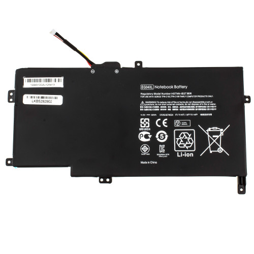 Оригинальная батарея для ноутбука HP EG04XL (ENVY Sleekbook: 6-1000, 6-1100, 6-1200 series) 14.8V 60Wh Black (681951-001)