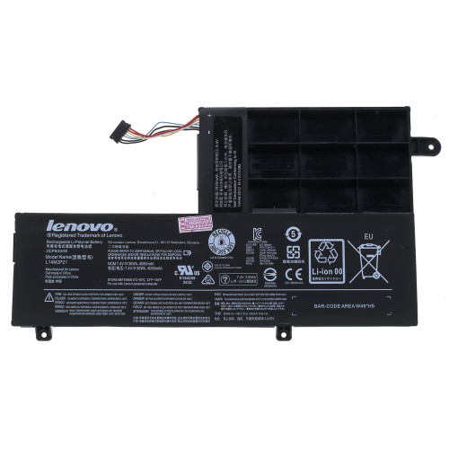 Оригінальна батарея для ноутбука LENOVO L14M2P21 (S41-70, S41-35, S41-70AM, Yoga 500-15ISK, 300S-14ISK) 7.4V 4050mAh 30Wh Black