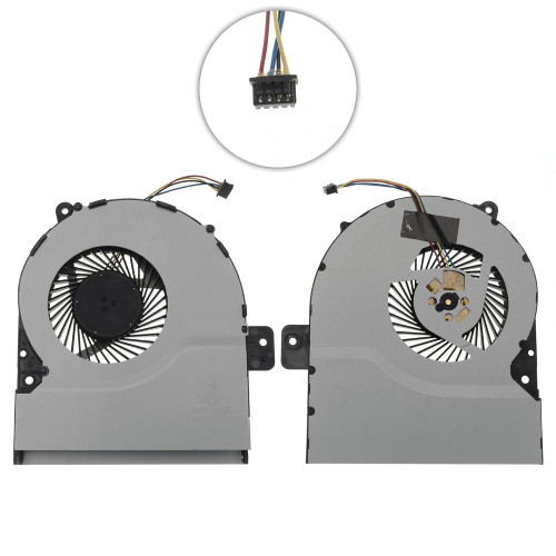 Оригинальный вентилятор для ноутбука ASUS X751LA, X751LD, X751MD, DC 5V 0.40A, 4pin (DELTA KSB0705HBA01) (Кулер)