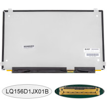 Матриця 15.6 LQ156D1JX01 (3840*2160, 40pin(eDP, IPS, 330cd/m2, 100% RGB), LED, SLIM(горизонтальні та вертикальні вушки), глянець, роз'єм праворуч знизу) для ноутбука