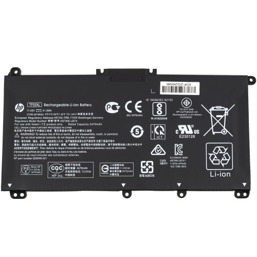 Оригінальна батарея для ноутбука HP TF03XL (Pavilion 15-CC, 15-CD series) 11.55V 41.9Wh Black 