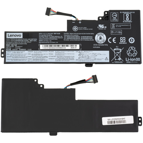Оригінальна батарея для ноутбука LENOVO 01AV419 (ThinkPad: T470, T480, A475, A485) 11.46V 2095mAh 24Wh Black