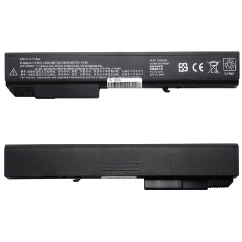 Батарея для ноутбука HP 8530P (EliteBook: 8530p, 8530w, 8540p, 8540w, 8730w, 8740w, Probook 6545b) 14.4V 5200mAh Black