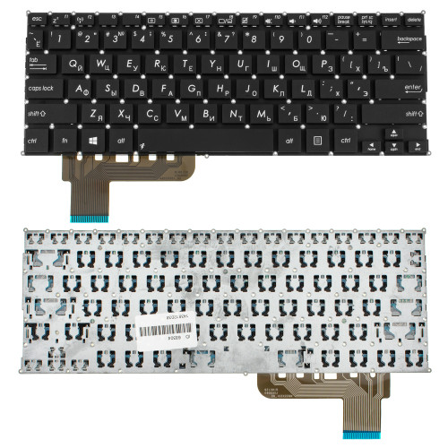 Клавиатура для ноутбука ASUS (E200 series) rus, black, без фрейма