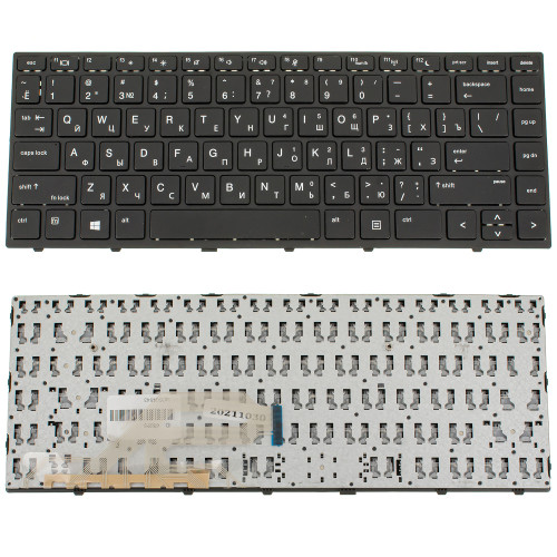 Клавиатура для ноутбука HP (ProBook: 430 G5, 440 G5) rus, black, black frame