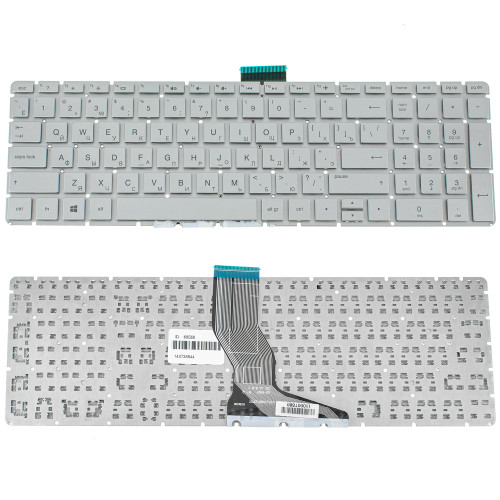Клавиатура для ноутбука HP (250 G6, 255 G6 series) rus, silver, без фрейма