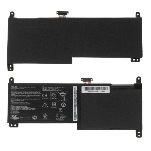 Оригінальна батарея для ноутбука ASUS C21N1313 (Transformer Book Trio TX201, TX201LA series) 7.54V 4300mAh 33Wh Black (0B200-00600000)