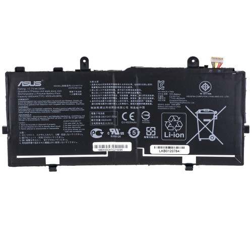 Оригінальна батарея для ноутбука ASUS C21N1714 (VivoBook Flip 14 TP401NA, TP401CA series) 7.7V 4920/5065mAh 39Wh Black (0B200-02740000)