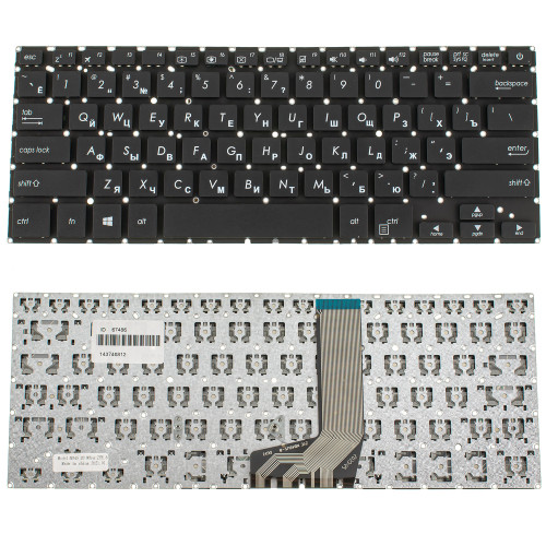 Клавіатура для ноутбука ASUS (X411 series) rus, black, без фрейма
