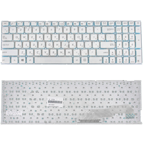 Клавіатура для ноутбука ASUS (X541 series) rus, white, без фрейма