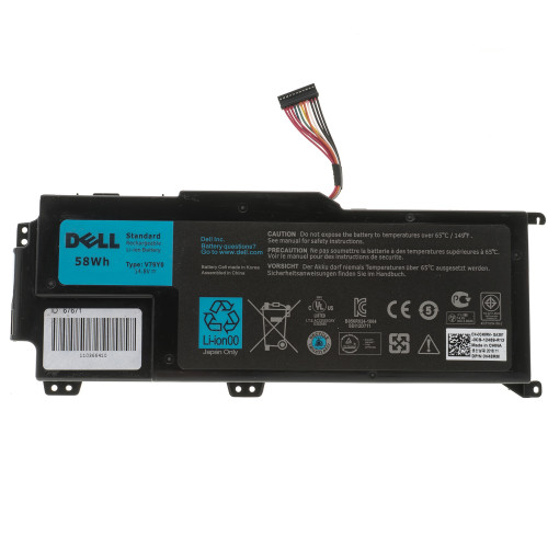 Оригінальна батарея для ноутбука DELL V79Y0 (XPS: 14Z-L412X, 14Z-L412Z, L412X, L412Z series) 14.8V 3800mAh 58Wh Black (ORMTVY)