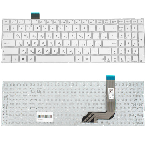 Клавиатура для ноутбука ASUS (X542 series) rus, white, без фрейма (ОРИГИНАЛ)