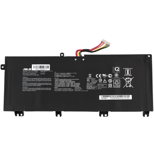 Оригінальна батарея для ноутбука ASUS B41N1711 (Кабель 50мм! ROG Strix: FX705GD, FX705DT, FX705DY series) 15.2V 4110/4240mAh 64Wh Black