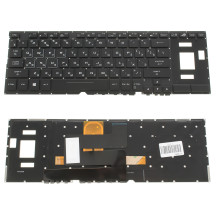 Клавиатура для ноутбука ASUS (GX501 series) rus, black, без фрейма, подсветка клавиш (RGB)