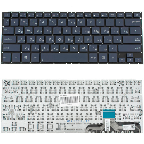 Клавіатура для ноутбука ASUS (UX301LA ) rus, black, без фрейма