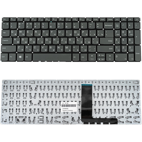 Клавиатура для ноутбука LENOVO (IdeaPad: 320-15 series) rus, onyx black, без фрейма